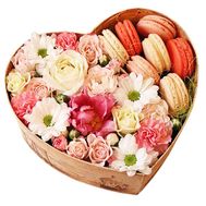Flower box with sweets