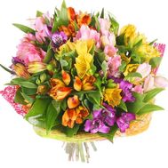 Alstroemeria flowers in bouquet