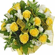 Flowers to a beautiful woman