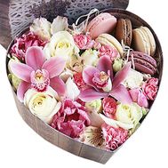 Flowers in a Box with Sweets