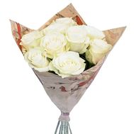 9 white roses