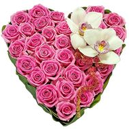 Basket of flowers heart