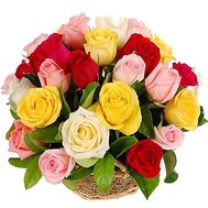 Basket with roses
