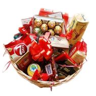 Basket of sweets for birthday