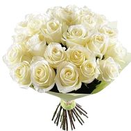 25 white roses