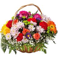 Summer flower basket