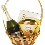 Small champagne gift basket