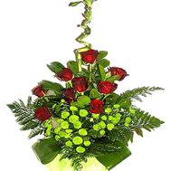 Male bouquet with bamboo