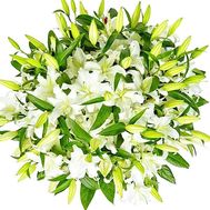 A huge bouquet of lilies