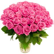 Huge bouquet of pink roses