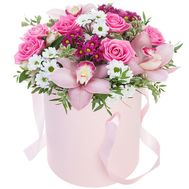 Live flowers in a box