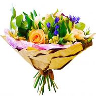 Bouquet with peach flowers