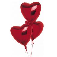 3 red hearts
