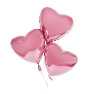 3 pink hearts
