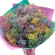 Bouquet of 51 rainbow gypsophila