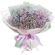 Bouquet of rainbow gypsophila