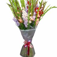 Bouquet of live gladiolus