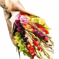 Gorgeous bouquet of gladiolus