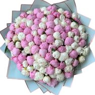 101 white and pink peonies