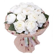 19 white peonies
