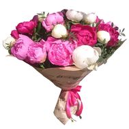 19 multi-colored Ukrainian peonies