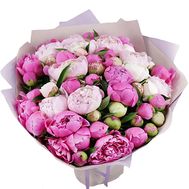51 white and pink peonies