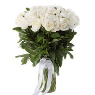 51 white peonies