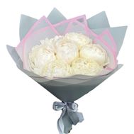 Bouquet of 9 peonies