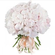 25 white peonies