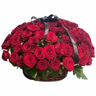 Корзина на похороны из роз