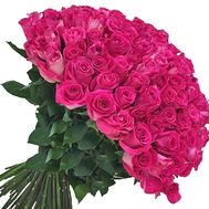 Pink meter roses
