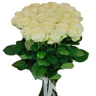 Bouquet of 35 white roses