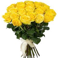 Beautiful bouquet of 25 yellow roses