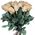 25 cream-colored roses