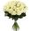 25 white roses