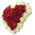 Bouquet in the form of heart