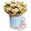 15 bush cream roses in a box