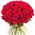 Bouquet of red roses for the birthday