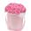 Round box of pink roses