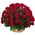 75 roses in the basket for the anniversary