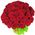 Bouquet of 47 red roses - view 1