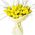 Bouquet of yellow tulips