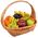 Fruits in the basket as a gift