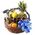 Men`s basket with whiskey
