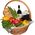 Gift set of products in the basket