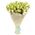 Delicate bouquet of white eustoma