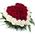 Roses in a basket in the shape of a heart