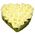 Heart of white roses