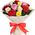 25 multi-colored roses