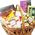 Large basket of sweets